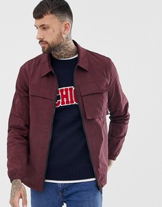 Бордовая куртка в стиле милитари ASOS DESIGN - Красный