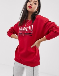 Свитер с логотипом Armani Exchange - Красный