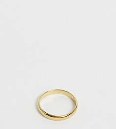 Кольцо из позолоченного серебра ASOS DESIGN Curve - Золотой