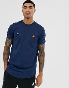 Темно-синяя футболка с фирменной лентой ellesse Fede - Темно-синий