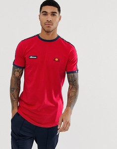 Красная футболка с отделкой кантом с логотипом ellesse Fede - Красный