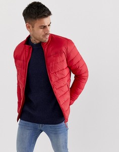 Красная дутая куртка Bershka - Красный