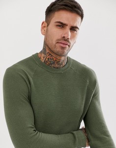 Зеленый вязаный джемпер Bershka - Зеленый