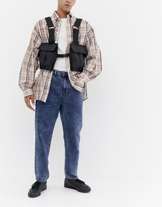 Черная сумка на грудь ASOS DESIGN - Черный