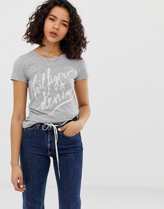 Футболка c логотипом Tommy Hilfiger Denim - Серый