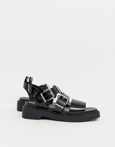 Сандалии на массивной подошве ASOS DESIGN Fate - Черный