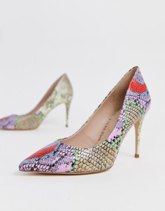 Туфли-лодочки с разноцветным принтом под змеиную кожу ALDO Tracey - Мульти