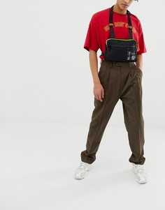 Черная сумка на грудь с принтом ASOS DESIGN - Черный
