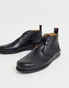 Черные высокие кожаные туфли дерби PS Paul Smith Cleon - Черный