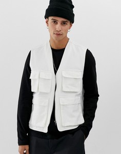 Светло-бежевый жилет в стиле милитари ASOS DESIGN - Бежевый