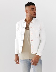Джинсовая куртка с контрастной строчкой ASOS DESIGN - Белый