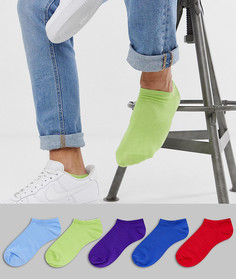 Набор из 5 пар спортивных носков разных цветов ASOS DESIGN - Мульти