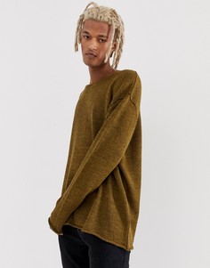 Коричневый фактурный oversize-джемпер ASOS DESIGN - Коричневый