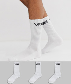 3 пары белых носков Vans Classic - Белый