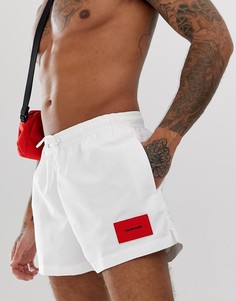 Белые шорты для плавания с нашивкой-логотипом Calvin Klein - Белый