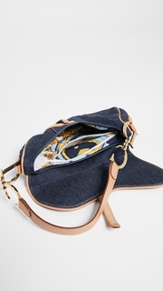 What Goes Around Comes Around Dior Blue Denim Saddle Bag