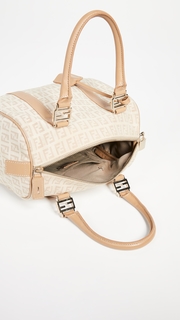 What Goes Around Comes Around Fendi Beige Small Boston Bag