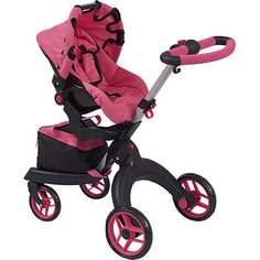 Коляска для кукол Buggy Boom Aurora, розовая