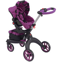 Коляска для кукол Buggy Boom Aurora, фиолетовая