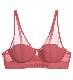 Бюстгальтер на косточках с сетчатыми вставками Calvin Klein