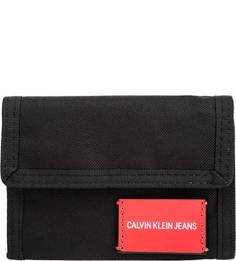 Текстильный кошелек черного цвета Calvin Klein Jeans