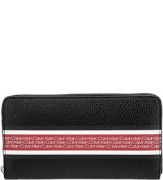Черный кошелек с отделением для мелочи Calvin Klein Jeans