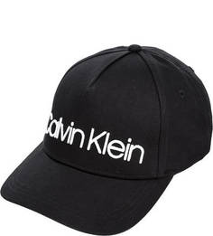 Хлопковая бейсболка с вышивкой Calvin Klein Jeans