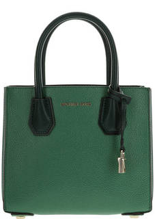 Маленькая кожаная сумка с двумя отделами Mercer Michael Michael Kors