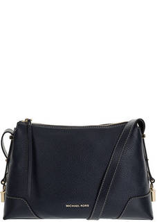 Сумка из зерненой кожи через плечо Crosby Michael Michael Kors