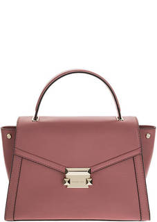 Сумка из гладкой кожи сумка с откидным клапаном Whitney Michael Michael Kors