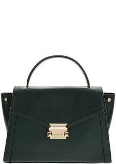 Сумка из гладкой кожи сумка с откидным клапаном Whitney Michael Michael Kors