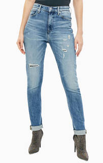 Рваные джинсы с высокой посадкой CKJ 020 Calvin Klein Jeans