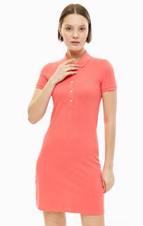 Платье из хлопка с отложным воротничком Lacoste