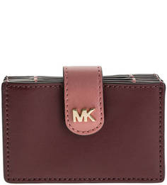 Кожаная визитница с пятью отделами для пластиковых карт Michael Michael Kors