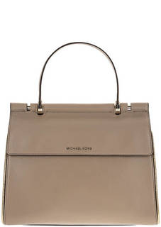 Кожаная сумка с откидным клапаном Jasmine Michael Michael Kors