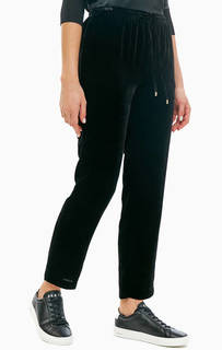 Укороченные бархатные брюки зауженного кроя Armani Exchange