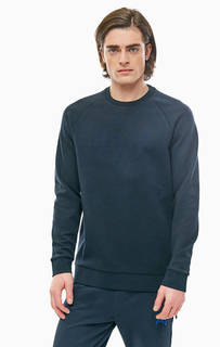 Темно-синий свитшот с принтом Armani Exchange