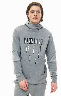 Толстовка со светоотражающими вставками на рукавах Armani Exchange