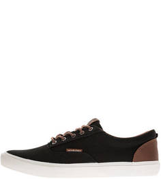 Летние черные кеды из текстиля Jack & Jones