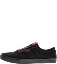 Летние черные кеды из текстиля Jack & Jones