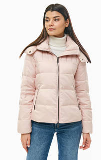 Розовый пуховик со съемным капюшоном Armani Exchange