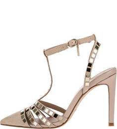 Бежевые босоножки с декоративной отделкой Liu Jo