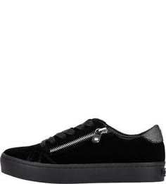 Бархатные кеды на молнии и шнуровке Tommy Hilfiger