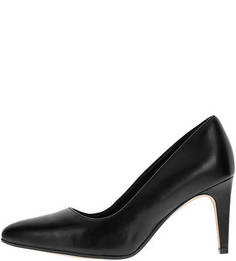 Классические кожаные туфли на шпильке Clarks