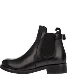 Черные кожаные полусапоги челси Tosca BLU