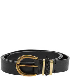 Черный ремень из натуральной кожи Wrangler