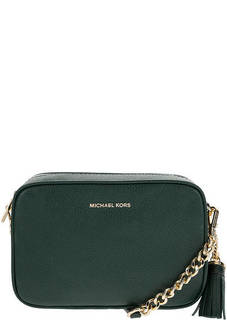 Маленькая кожаная сумка с одним отделом на молнии Ginny Michael Michael Kors