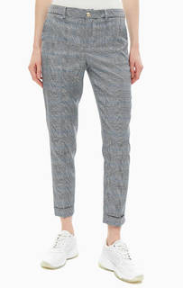 Укороченные зауженные брюки в клетку Liu Jo