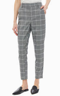 Зауженные брюки в клетку Only