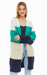 Удлиненный кардиган в полоску с карманами Only